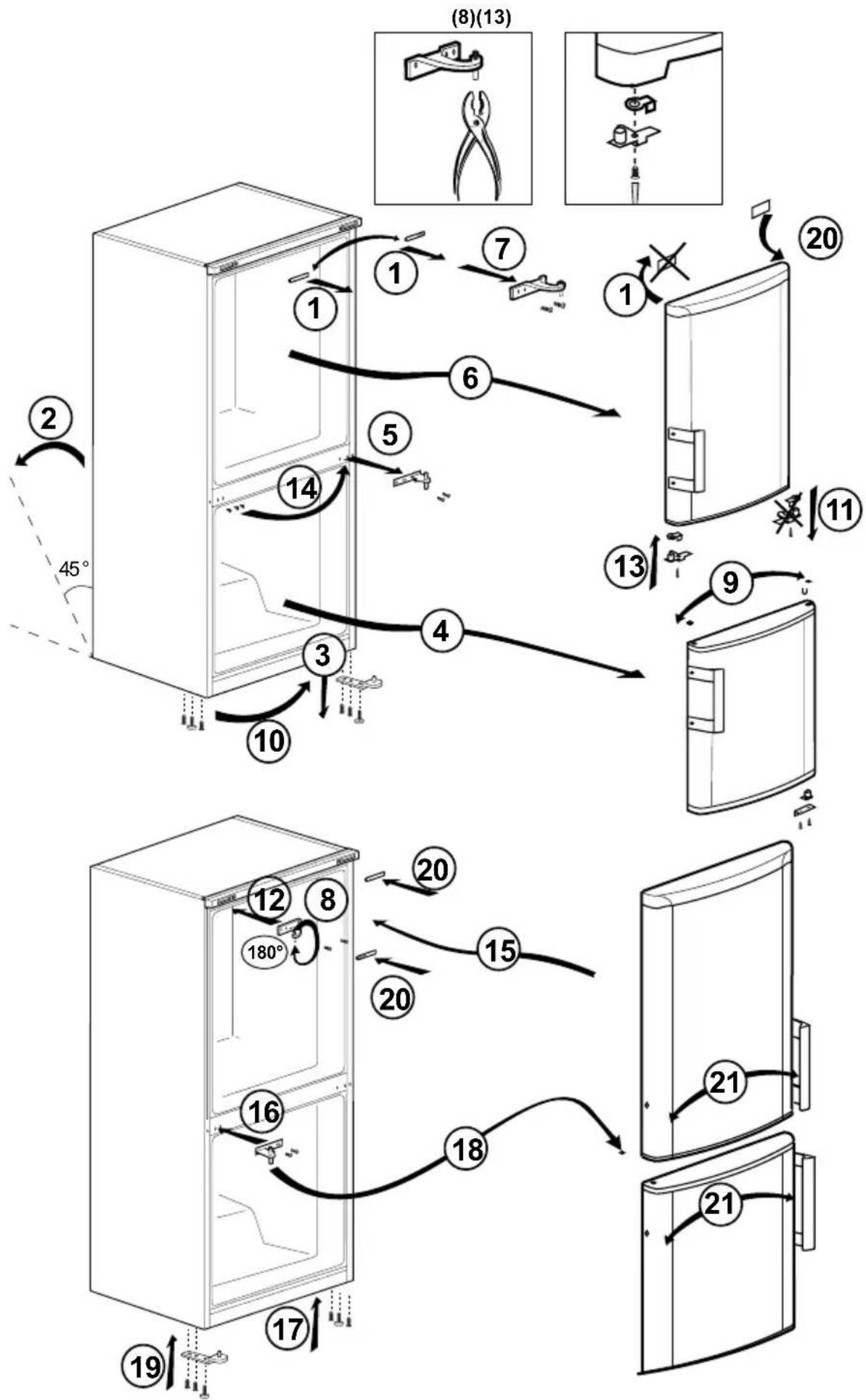 BEKO CFG3691DVW - Changing the illumination lamp - 2