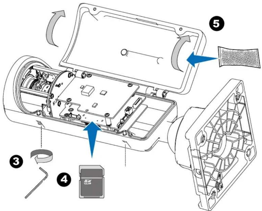 Technical diagram of an electronic device showing internal components and labeled parts, including a fan, battery, and heat sink.