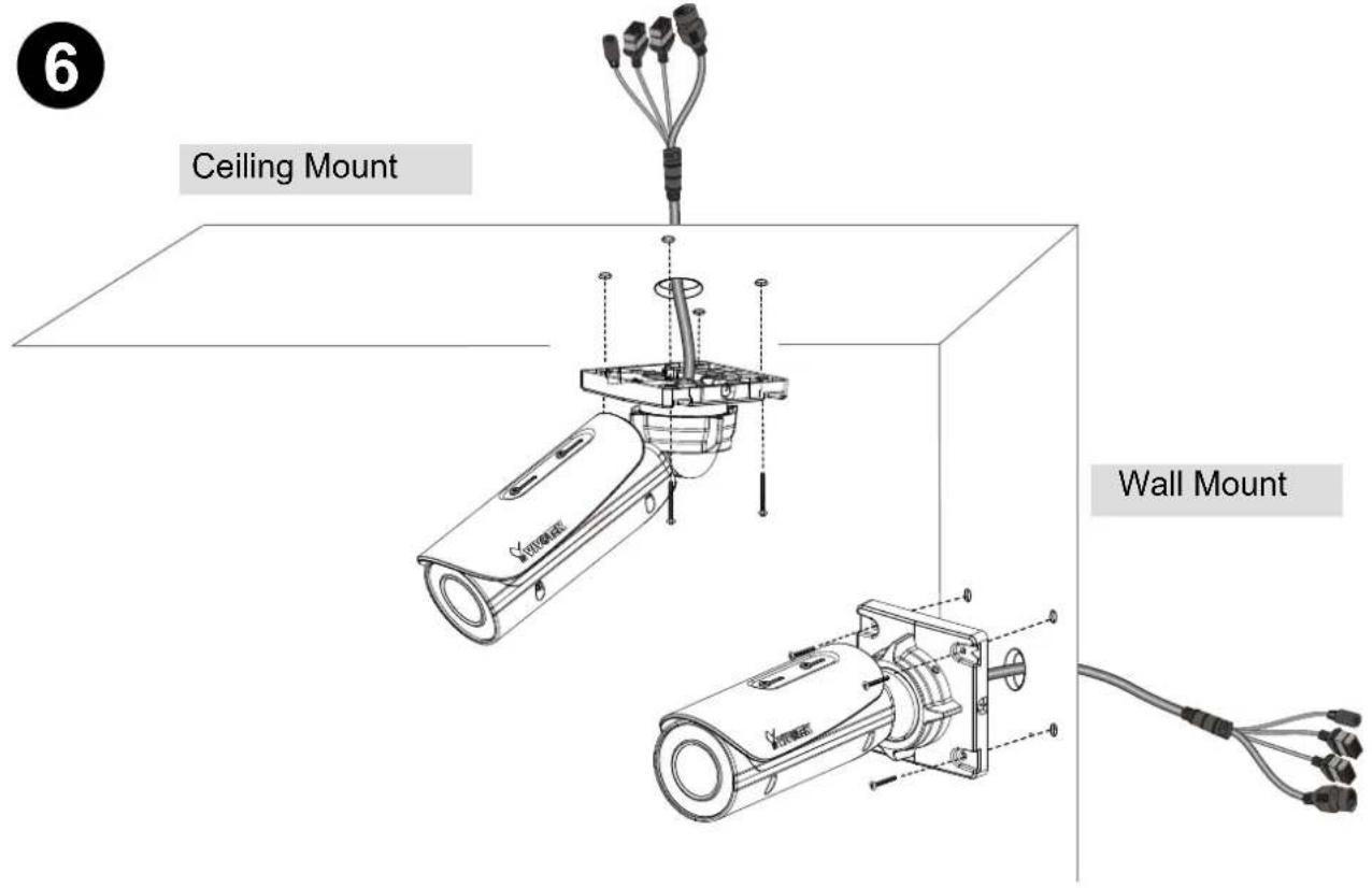 6 Ceiling Mount Wall Mount