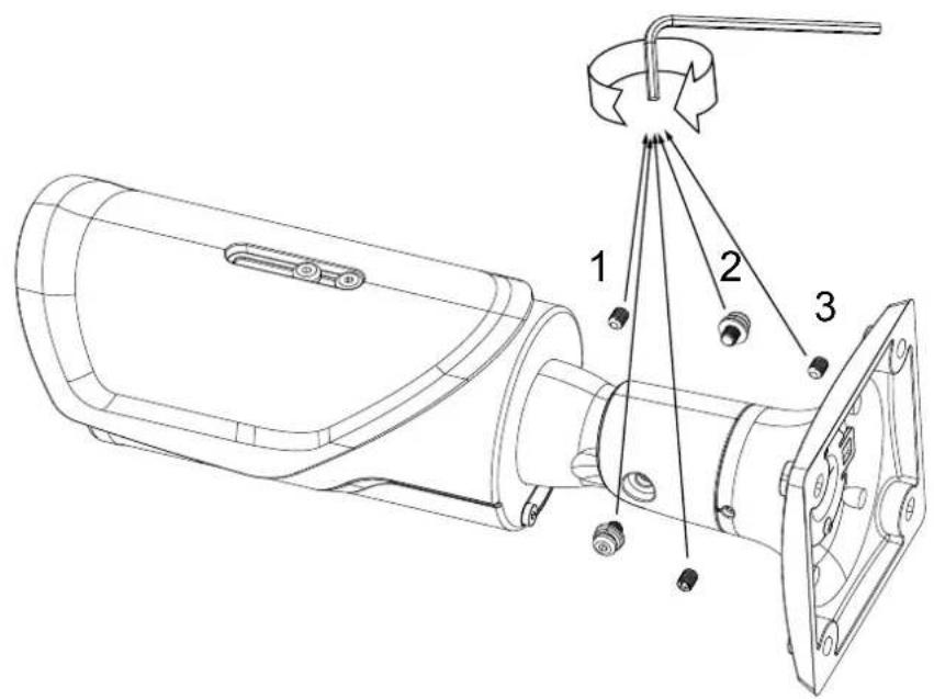 Technical diagram of a mechanical device with numbered components and wiring connections