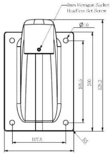 3mm Hexagon Socket Headloss Set Screw Ø10 169.5 200 225.2 107.8 Ø5