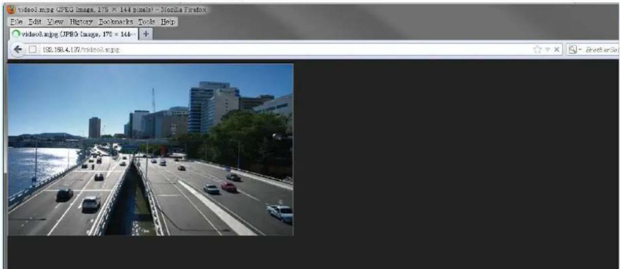video3.mpg (JPEG Image, 176 x 144 pixels) - Monula Firefox File Edit View History Bookmarks Tools Help video3.mpg (JPEG Image, 176 x 144... + 192.186.4.197/video3.mpg BrotherSo