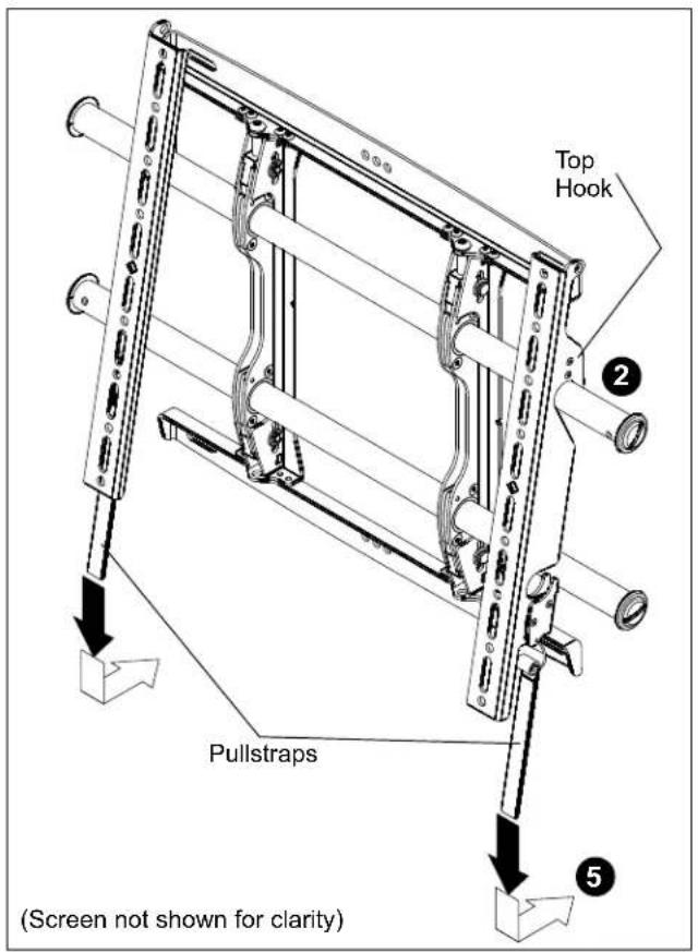 Top Hook 2 Pullstraps 5 (Screen not shown for clarity)