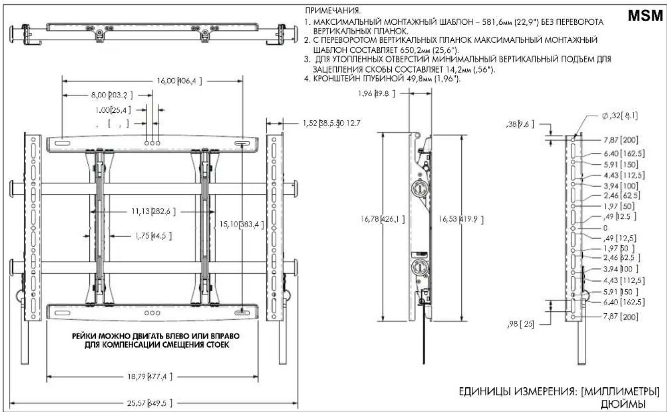 Chief Medium Fusion MSM3095 - РАЗМЕРЫ - 1