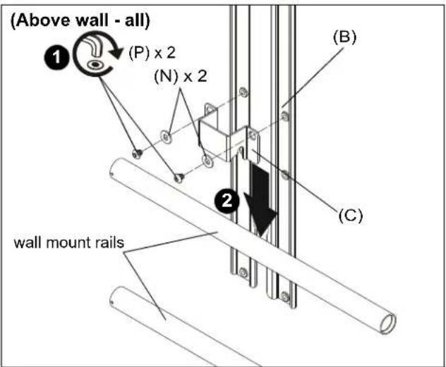 Chief Fusion FCA810HS - Attaching Shelf to Wall Mount - 2