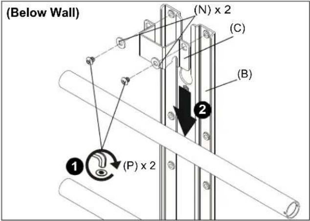 Chief Fusion FCA810HS - Attaching Shelf to Wall Mount - 2