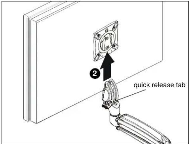 quick release tab
