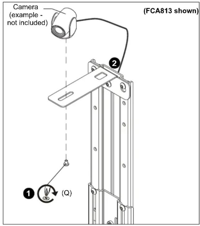 Camera (example - not included) (FCA813 shown) ① (Q)