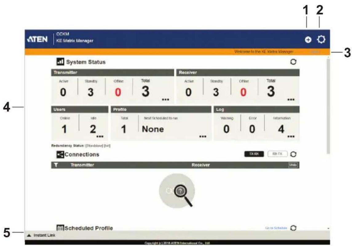 ATEN KE8952R-AX - The KE Matrix Manager Main Page - 1