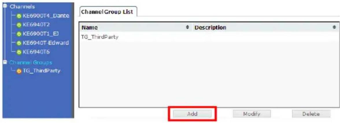 ATEN KE8952-AX-G - Adding a Channel Group - 1