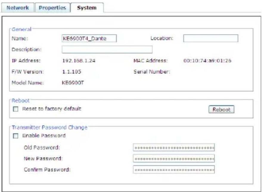 ATEN KE8952-AX-G - Click the System tab configure the general settings: - 1