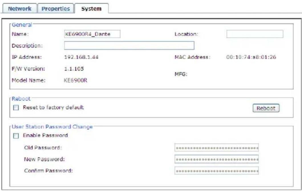 ATEN KE8952-AX-G - Click the System tab to configure the general settings: - 1