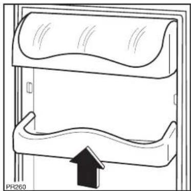 Zanussi-Electrolux ZRB31L - Positioning the door shelves - 2