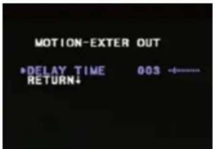 MOTION-EXTER OUT •DELAY TIME 003 ←— RETURN+