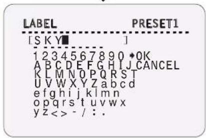 [SKY■] 1 2 3 4 5 6 7 8 9 0 *OK A B C D E F G H I J C A N C E L K L M N O P Q R S T U V W X Y Z a b c d e f g h i j k l m n o p q r s t u v w x y z < > - / : .