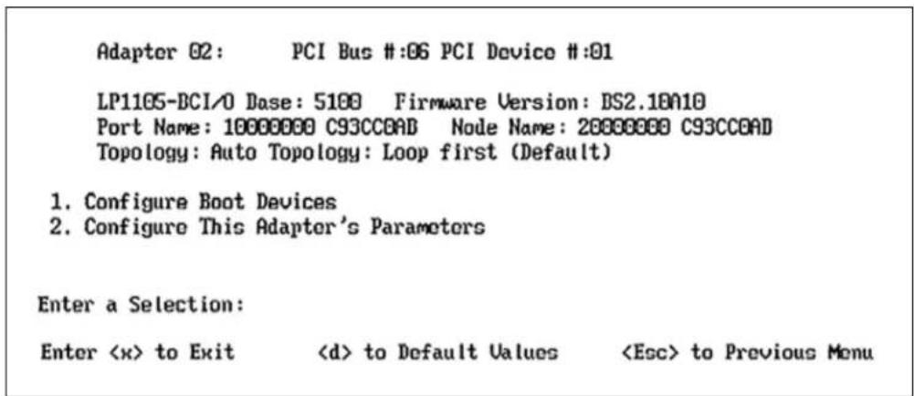 IBM System Storage N7550T - Enabling and configuring Emulex BootBIOS - 1