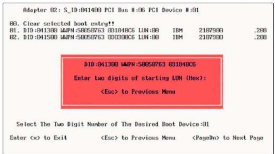 IBM System Storage N7550T - Enabling and configuring Emulex BootBIOS - 7