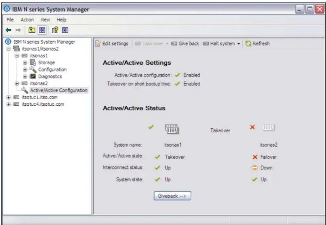 IBM System Storage N7550T - Initiating takeover by using System Manager - 6