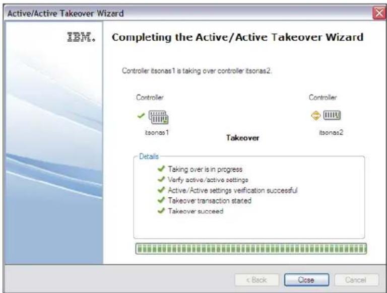 IBM System Storage N7550T - Initiating giveback by using System Manager - 2