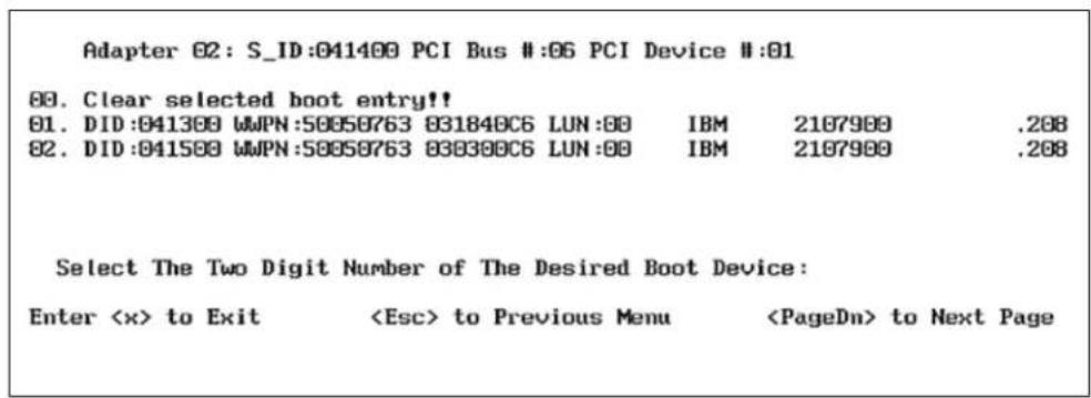 IBM System Storage N7550T - Enabling and configuring Emulex BootBIOS - 6