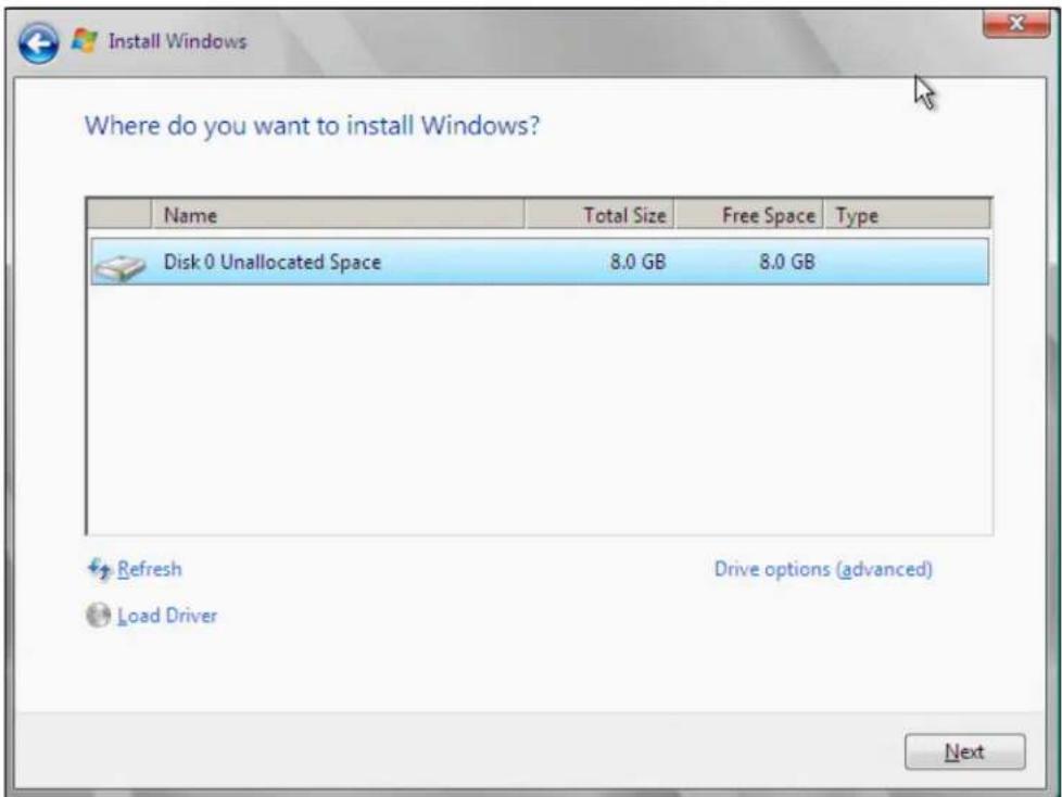 IBM System Storage N7550T - Windows 2008 Enterprise installation - 8