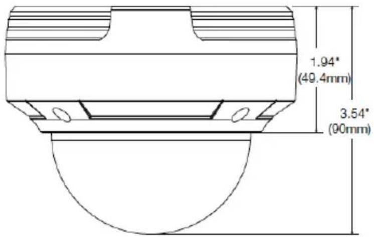 1.94° (49.4mm) 3.54° (90mm)