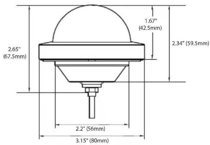2.65" (67.5mm) 1.67" (42.5mm) 2.34" (59.5mm) 2.2" (56mm) 3.15" (80mm)