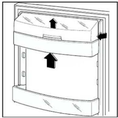 Zanussi-Electrolux ZRB2825SR - Positioning the door shelves - 1