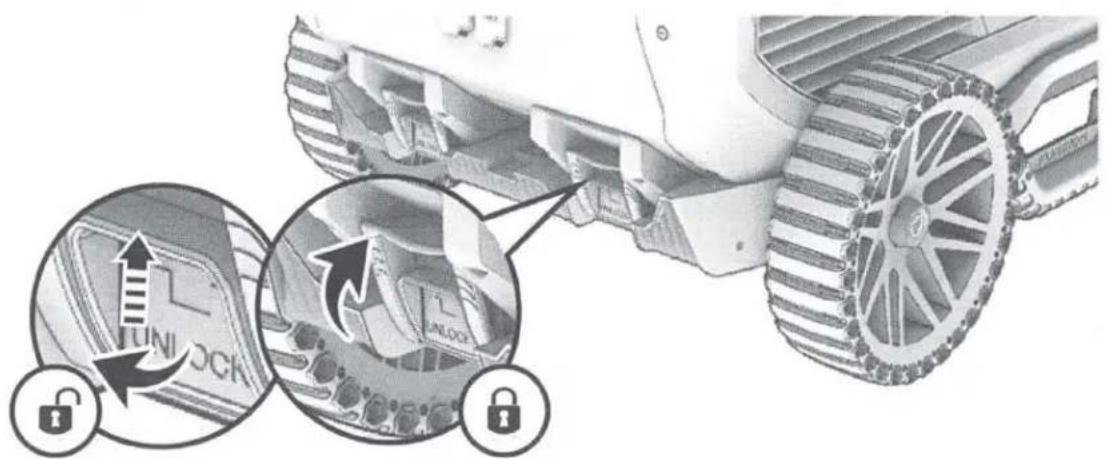 Furrion FCR45DCAPA-GL - ATTACHING/DETACHING THE WHEE KIT - 2