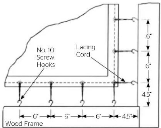 DA-LITE Lace And Grommet 81325 - Suggested Methods Of Installation - 4