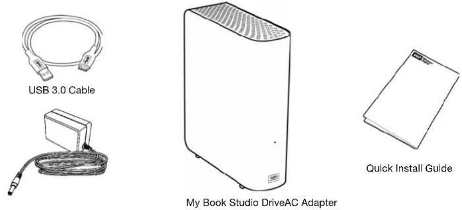 WESTERN DIGITAL My Book Studio WDBCPZ0040HAL - Kit Contents - 1