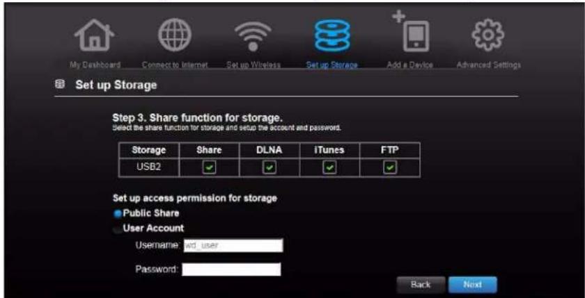 WESTERN DIGITAL My Net WDBWNJ0000NBL - Setting up External Storage - 4
