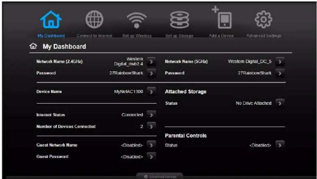 WESTERN DIGITAL My Net WDBWNJ0000NBL - Reviewing Current Settings - 2