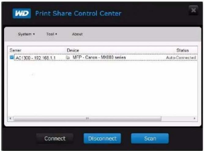 WESTERN DIGITAL My Net WDBWNJ0000NBL - Installing WD Print Share (Windows) - 1