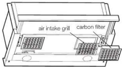 air intake grill carbon filter