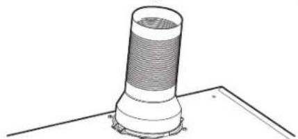 WESTINGHOUSE WRR626SB - Fixing a ∅ 125mm flue pipe - 1