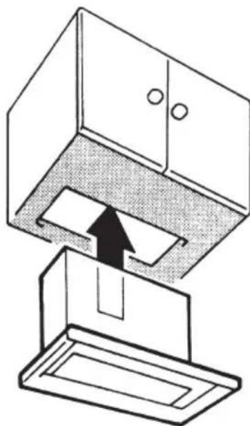 ZANUSSI TH500W - Securing the cooker hood to the wall cabinet - 3