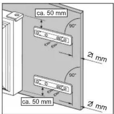 ZANUSSI ZBF 3094 - Dimensions of the recess - 21