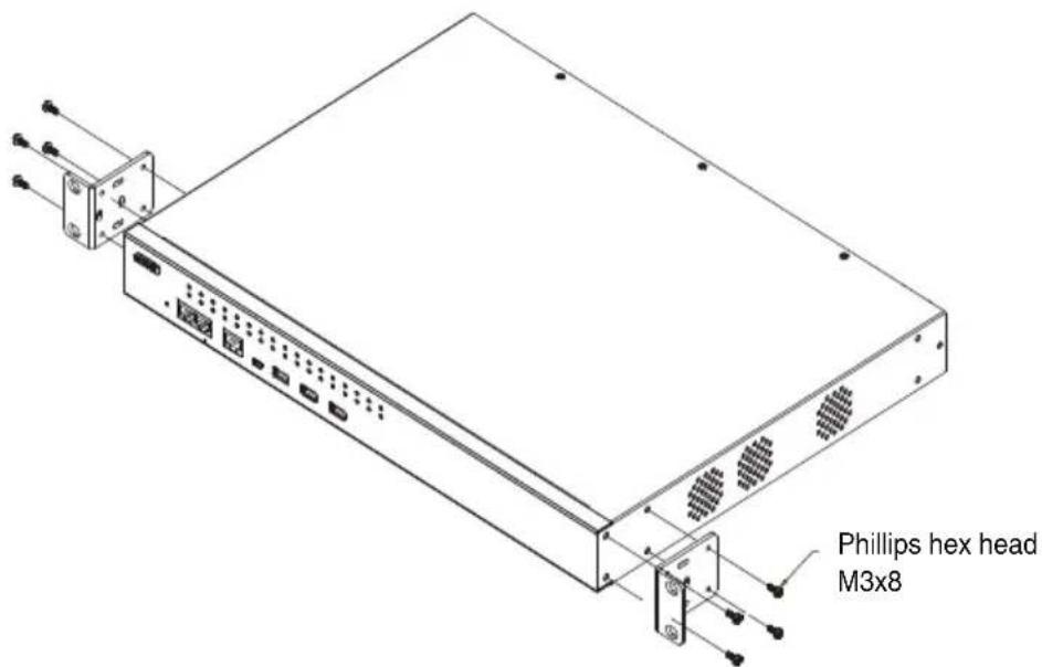 ATEN SN0108CO-AX-E - Rack Mounting - Front - 2