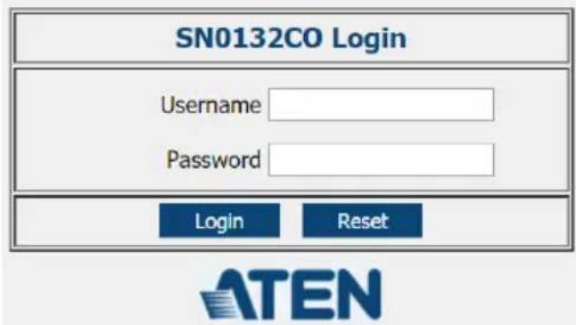 ATEN SN0108CO-AX-E - Browser Login - 1