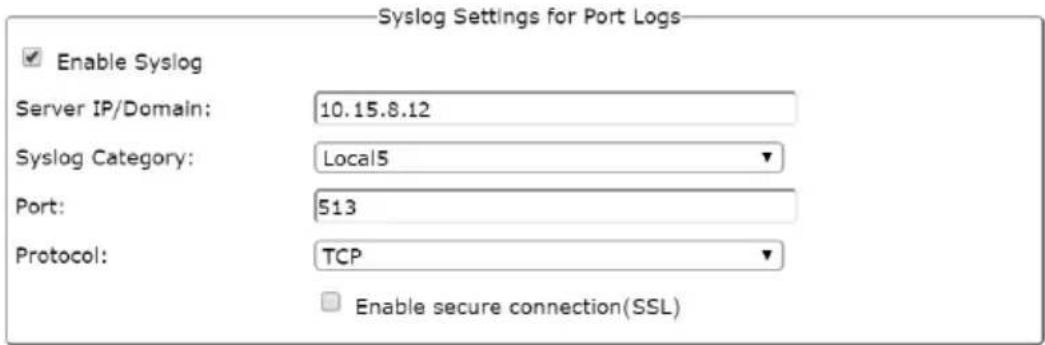ATEN SN0108CO-AX-E - Syslog Settings for Port Logs - 1