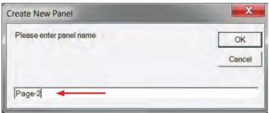 Create New Panel Please enter panel name OK Cancel Page-2