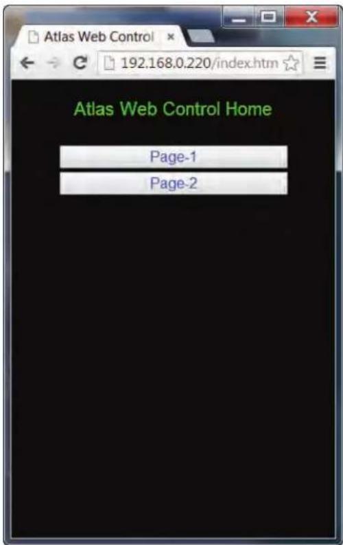 Atlas Web Control Home Page-1 Page-2
