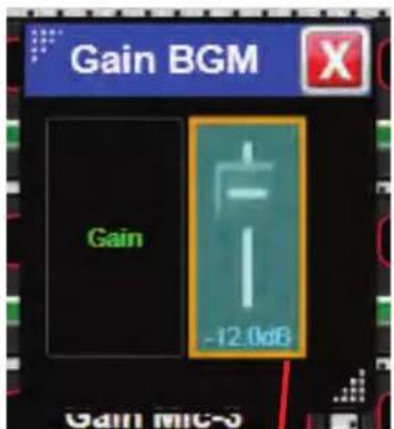 Gain BGM Gain -12.0dB Gain MIC-3