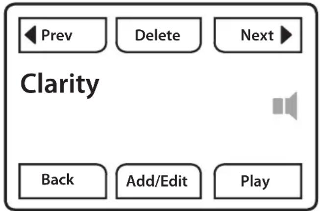 Clarity Sempre - PHONEBOOK MENU BUTTON - 1