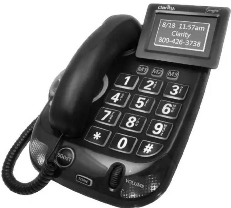 Clarity Sempre - Sempre Amplified Telephone with Bluetooth Connectivity to Mobile Phones - 1