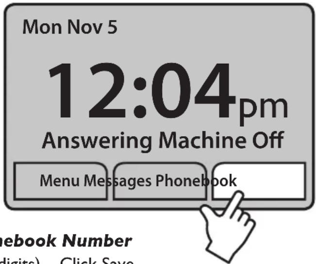 Clarity Sempre - - Press Phonebook button - 1