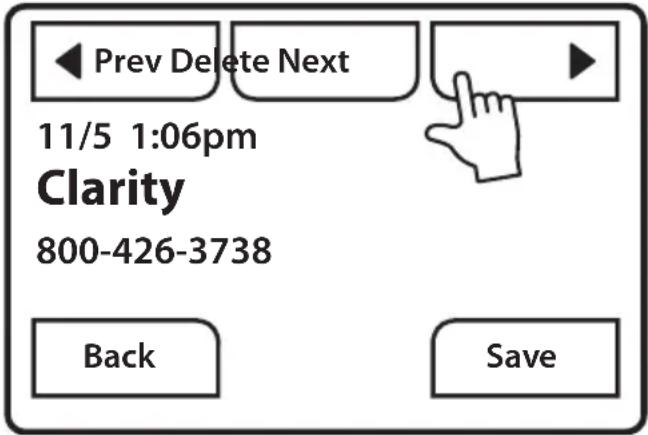Clarity Sempre - Dialing from Redial List - 1
