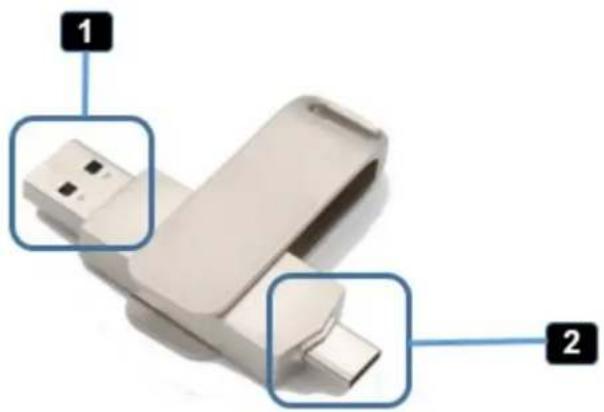 Siig CE-H26611-S1 - USB A/C Dongle - 1