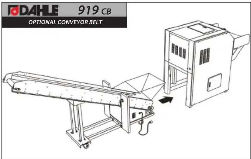 Dahle PowerTEC 919 IS - OUTPUT CONVEYOR INSTALLATION (OPTIONAL) - 1
